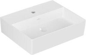 Villeroy & Boch Waschtisch Memento 2.0 aus Keramik in Weiß Alpin, rechteckig, ohne Überlauf, Breite: 50 cm, Tiefe: 42 cm - Bild 1