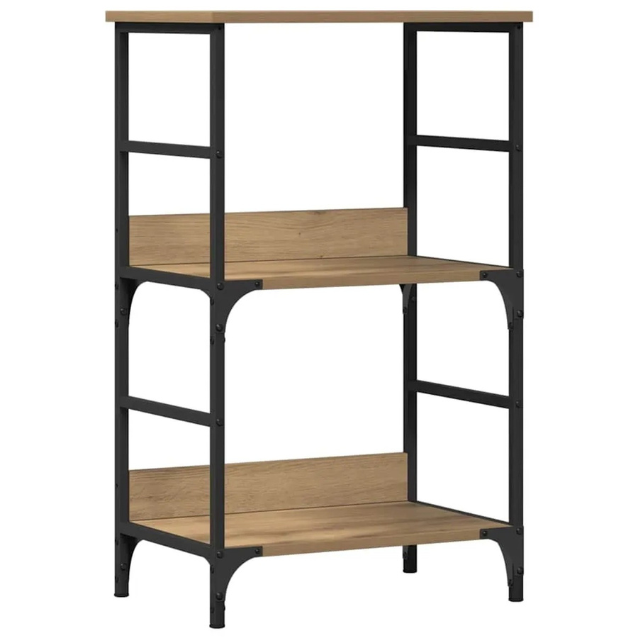 vidaXL Bücherschrank Artisan-Eiche in Braun, B/T/H: 50 x 33 x 82 cm - Bild 2