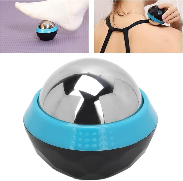 TMISHION Massage Roller Ball, Edelstahl, Blau Schwarz - Bild 1