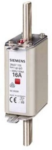 Siemens Sicherungseinsatz 3NA7105, Größe 1, 16 A, 500 V, Silber, 3 Stück - Bild 1