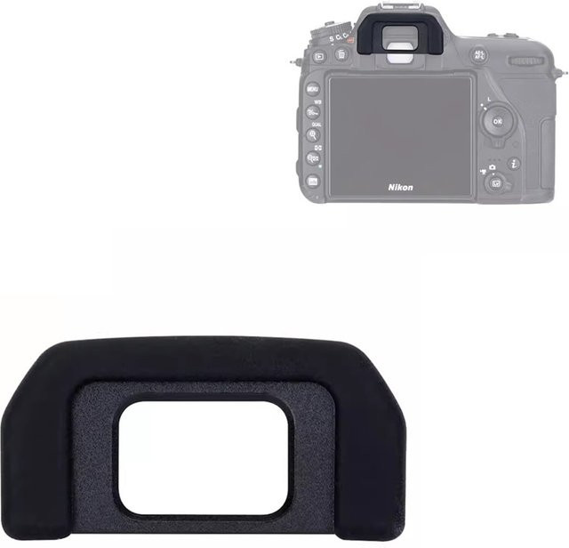 DK-28 Soft/Hart Sucher Augenmuschel Okular für Nikon D7500 DSLR Kamera in Schwarz - Bild 1