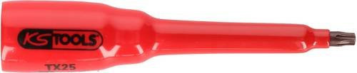 KS Tools 3/8 Zoll Bit-Stecknuss mit Schutzisolierung für TX-Schrauben T30 lang in Rot aus Edelstahl - Bild 1