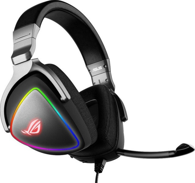 ASUS ROG Delta Gaming Headset Over-Ear in Schwarz mit USB und USB-C Anschluss - Bild 1