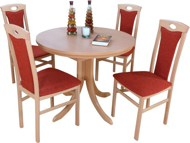 Essgruppe Linz I von Möbel direkt online, 5-teilig, Buche natur, braun - Bild 1