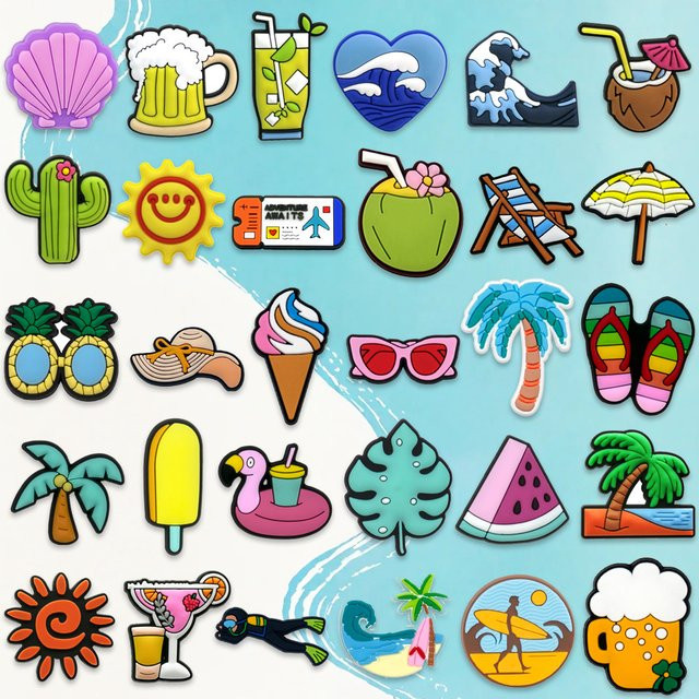 Schuh Charms, Sun Beach, Damen, Männer, Kinder - Bild 1