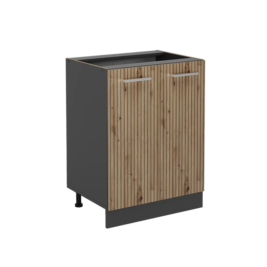 Vicco Küchenunterschrank R-Line in Artisan-Eiche und Anthrazit ohne Arbeitsplatte, Breite: 60 cm - Bild 2