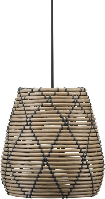 PR Home Lollo Außenpendelleuchte aus Rattan in Beige, B/T/H: 28 x 30 x 30 cm - Bild 1