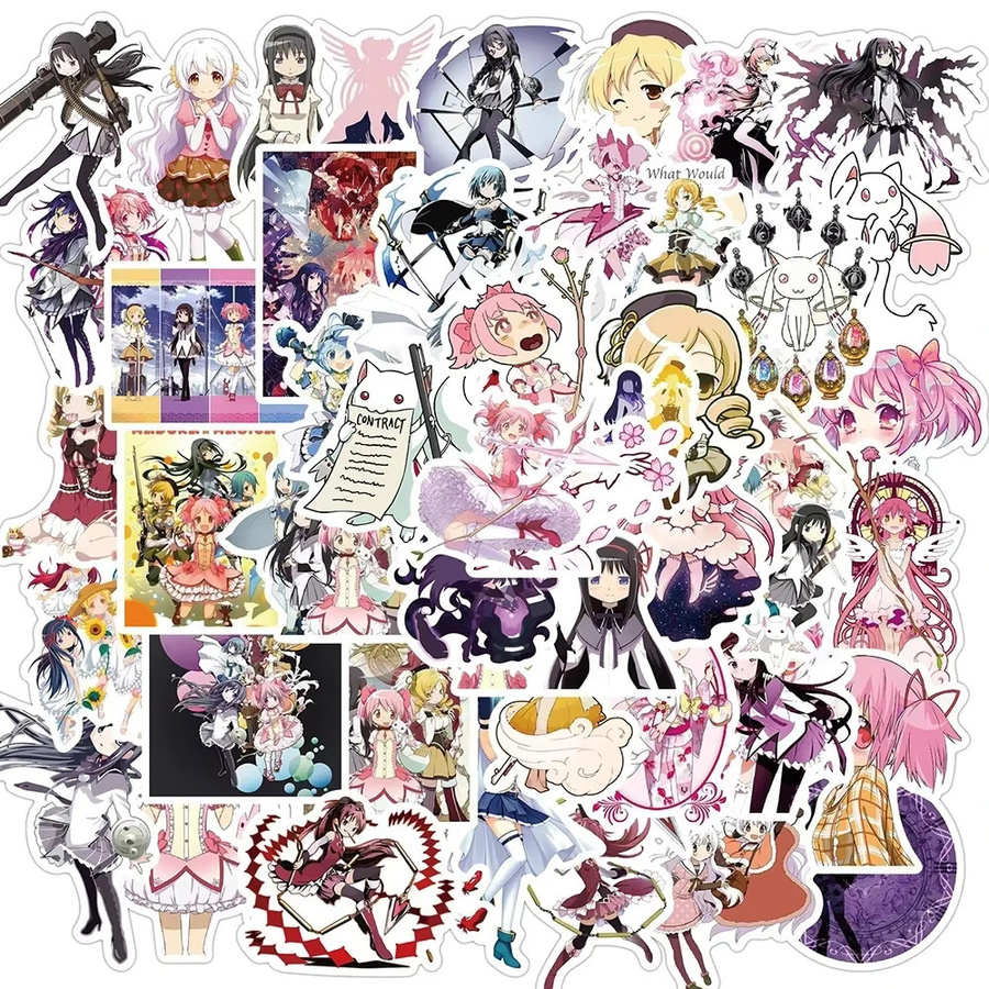 GOGOTU Puella Magi Madoka Magica Anime Aufkleber, 50-teiliges Set - Bild 3