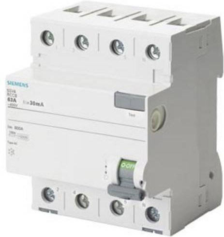 Siemens FI-Schutzschalter 5SV4344-0LA RCD AC 40A 0,03A 400V in Weiß - Bild 1