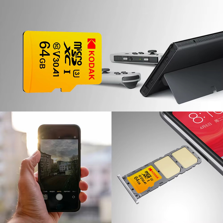 Kodak Micro SD Speicherkarte 256 GB mit bis zu 100 MB/s, Class 10, U3, 4K HD Unterstützung - Bild 3
