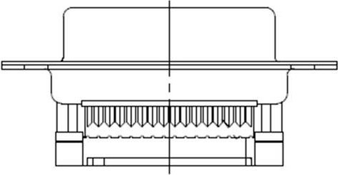 Molex D-SUB Steckverbinder 37-polig in Schwarz - Bild 1
