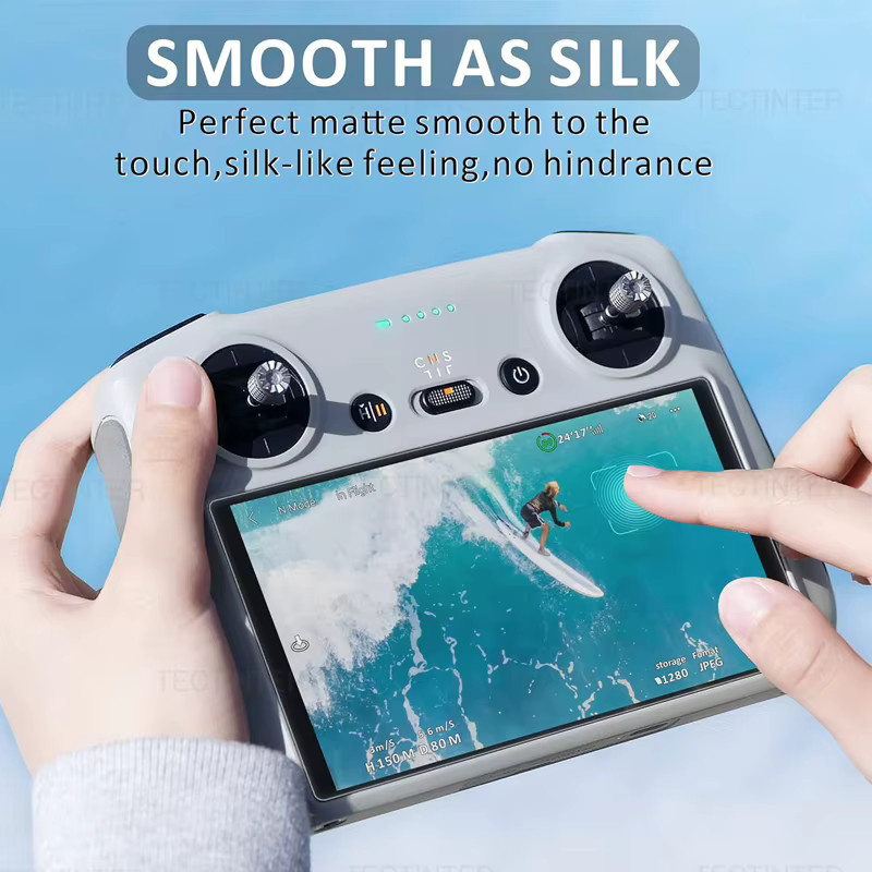 DJI Displayschutzfolie aus gehärtetem Glas für DJI Mini 5, Mini 4, Mini 3 Pro und RC 2 Pro Fernsteuerung, transparent und kratzfest - Bild 2