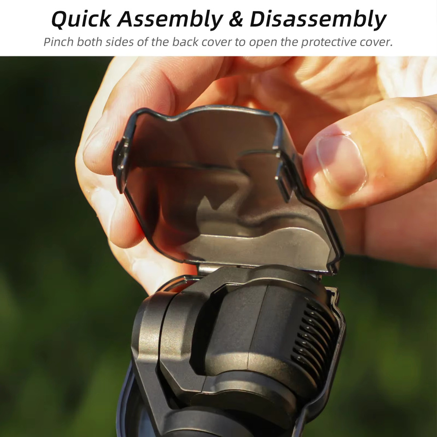 DJI Osmo Pocket 3 Schutzhülle mit Display-Schutzfolie und Objektivkappe in Schwarz - Bild 3