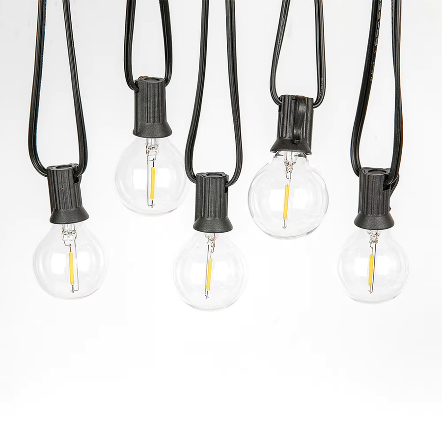 G40 LED Lichterkette mit bruchsicheren Globus-Glühbirnen für den Innenbereich, 220V EU-Stecker, transparent - Bild 6