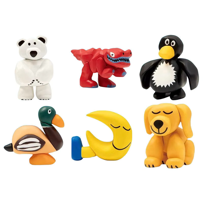 Bandai Dinosaurier, Blumen, Pinguin, Elefant Puppen-Blindbox, Spielzeug - Bild 5
