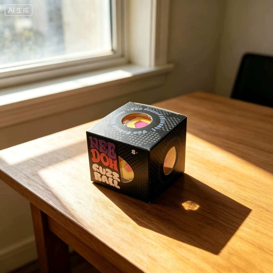 NeeDoh Fuzz Ball Stressabbau-Spielzeug, Silikonball, multicolour - Bild 2