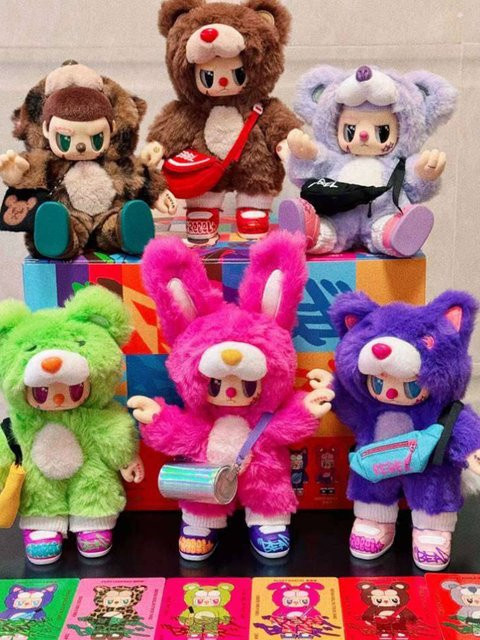 TAKARA TOMY Heißer Rebel Bär Tasche Anhänger, Plüsch Puppe, Blind Box - Bild 1