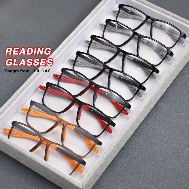 DIXSG Lesebrille, quadratisch, Vollrand, Kunststoff, Damen - Bild 2