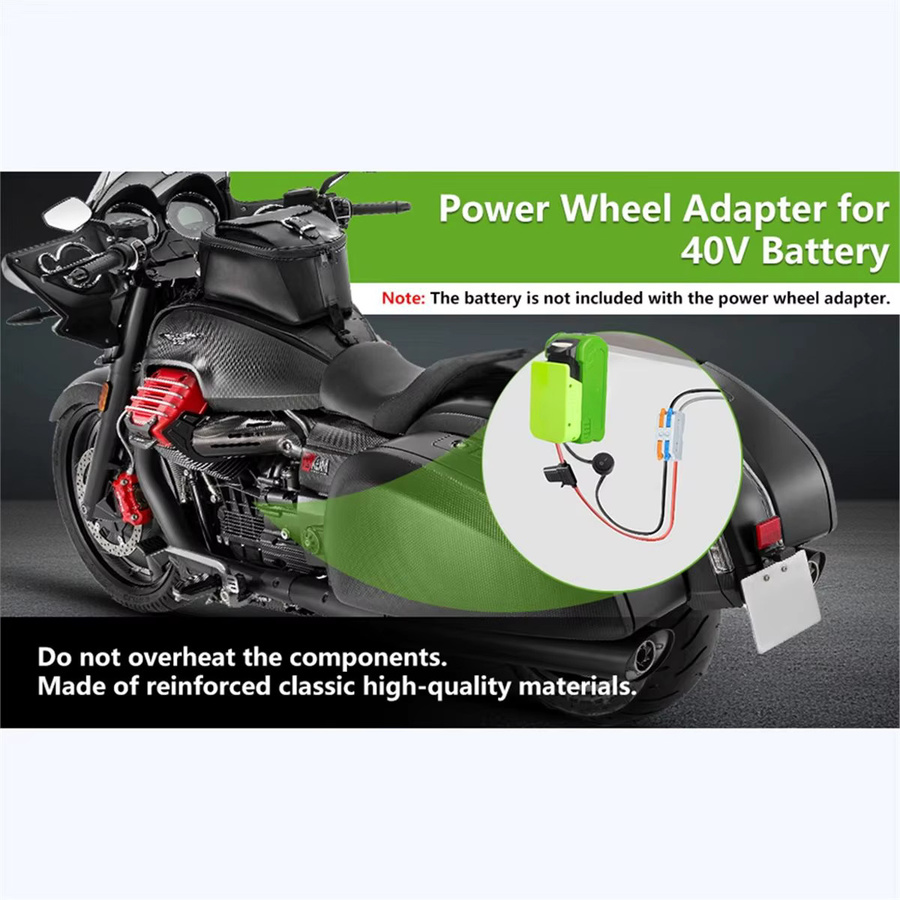 Greenworks Batterieadapter für 40V Lithium-Akkus mit Sicherung und Kabelanschluss - Bild 2