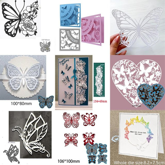 Schmetterling Metall Schneidestempel Schablone für DIY Scrapbooking und Papierprägung - Bild 1