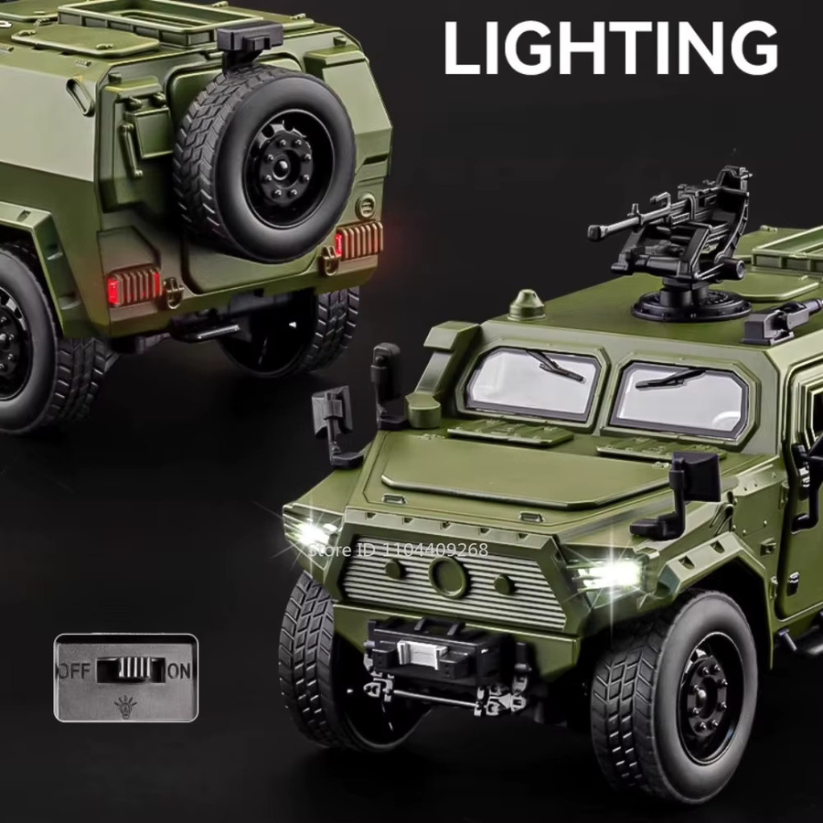 MAKEDA Dongfeng Mengshi Automodell, 1:18, Militärische Geländefahrzeuge, Metall, Gummi - Bild 6
