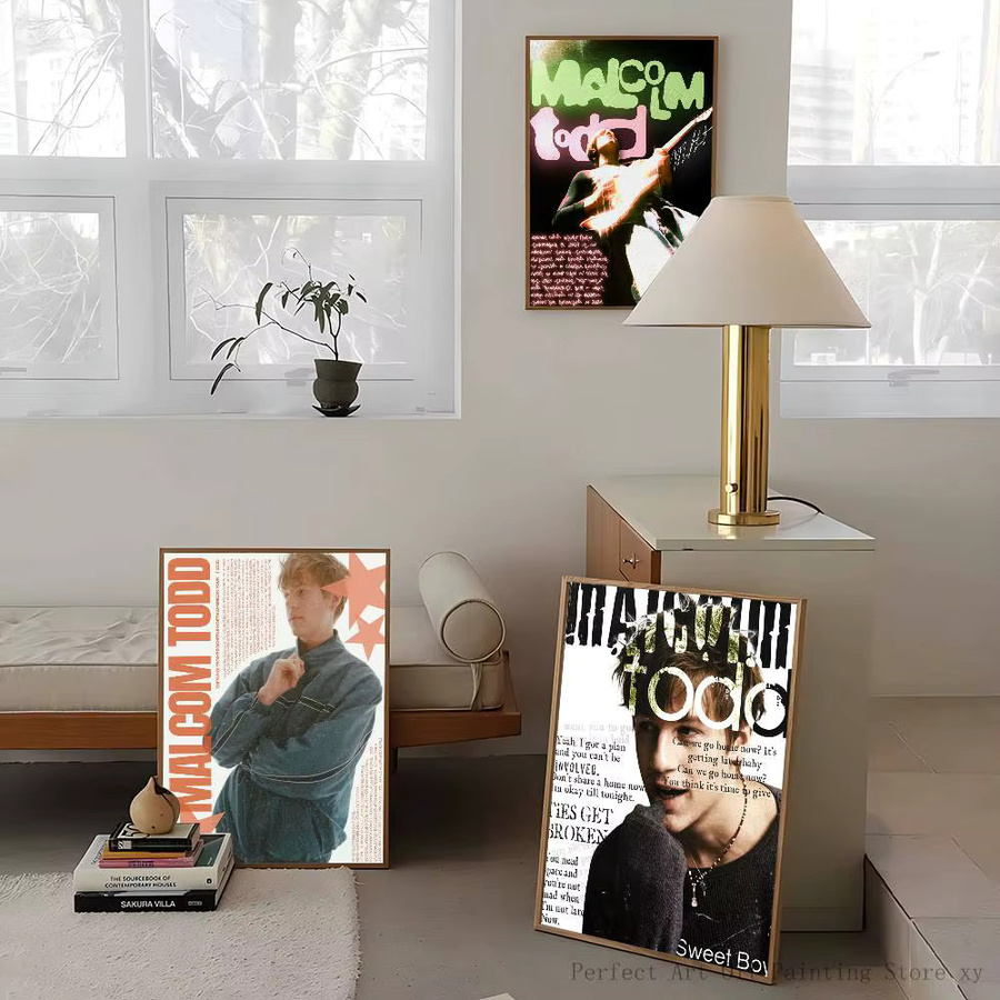 Wasserdichter Wandkunstdruck Singer M-Malcolm Todd Poster Aufkleber in Mehrfarbig, Bilibili Design - Bild 4