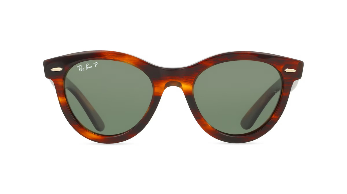 Ray-Ban 0RB2241 Sonnenbrille, Rund, Vollrand, Kunststoff, Unisex, Braun - Bild 1