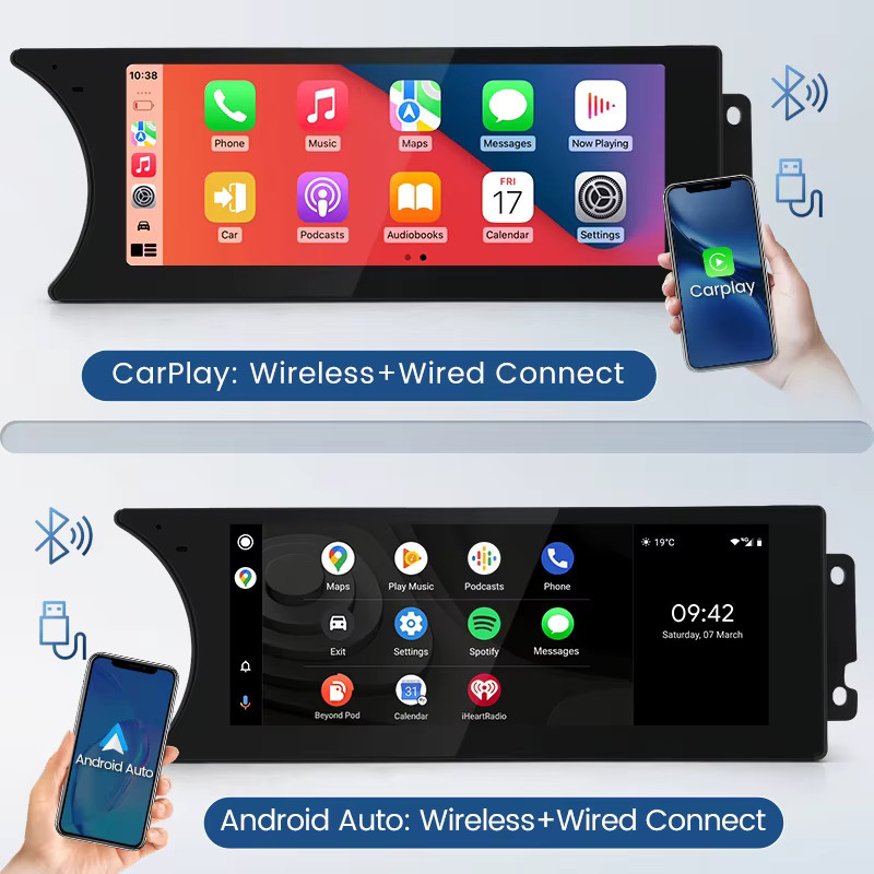 STWEI Multimedia-System für Mercedes Benz C-Klasse W204 S204 NTG4.5 mit 8,8-Zoll-Touchscreen, Linux-System, Wireless CarPlay und Android Auto, Schwarz - Bild 4