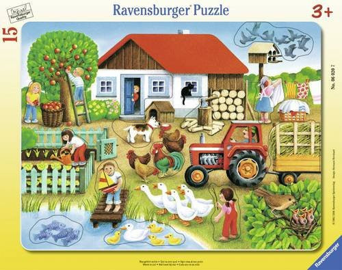 Ravensburger Rahmenpuzzle Was gehört wohin? 15 Teile Bunt