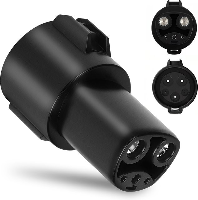 CNSPEED Elektrischer Fahrzeug Adapter Typ 1 J1772 auf Tesla Modell X Y 3 S EV Ladegerät Stecker in Schwarz - Bild 1