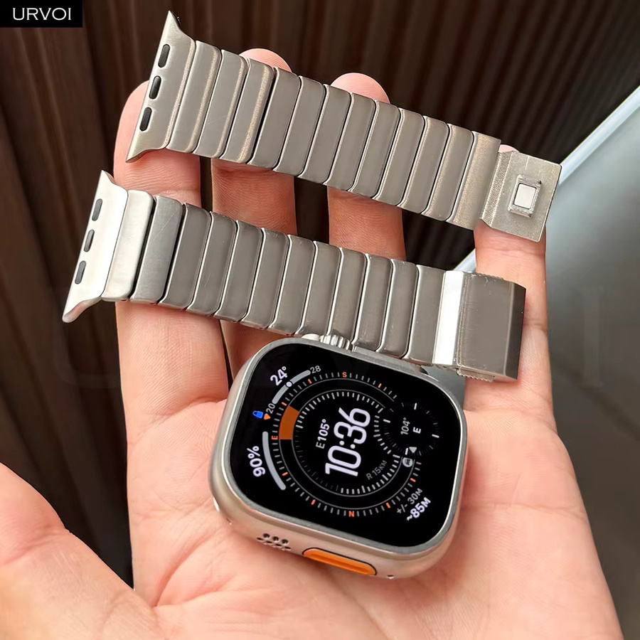 URVOI Uhrenarmband Titan, magnetisch, Silber - Bild 3