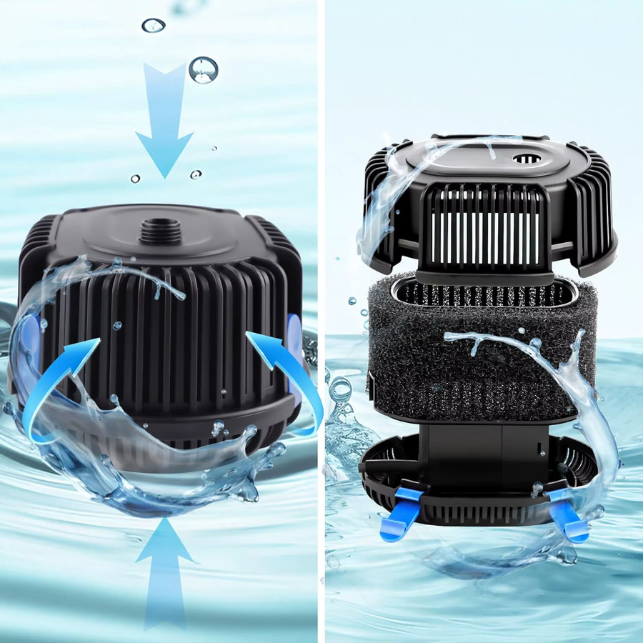 Forever Speed Springbrunnenpumpe für außen, schwarze Teichpumpe und Wasserspielpumpe mit 1000 L/H und 20W - Bild 3