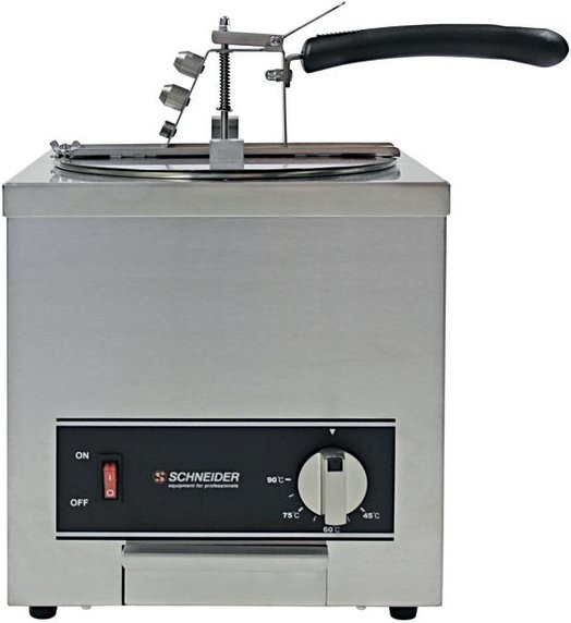 Schneider Elektrischer Fondanttrichter und Saucenportionierer aus Edelstahl mit einstellbarem Thermostat, Silber, B/H/T: 35 x 37 x 28,5 cm - Bild 1