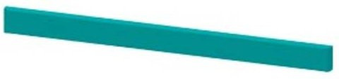 Siemens Zierblende aus Metall in Petrol, B: 40,0 cm, H: 195,0 cm - Bild 1