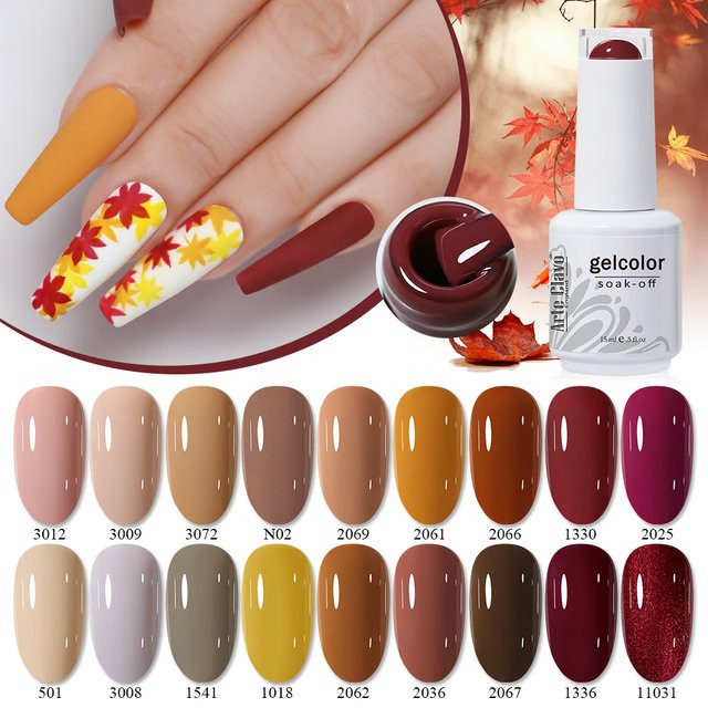 Arte Clavo Gel-Nagellack, Schokolade, 15 ml - Bild 1