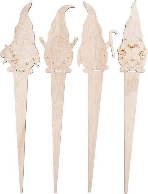 VBS Holz-Stecker Wichtel aus Sperrholz in Beige für Weihnachten - Bild 1
