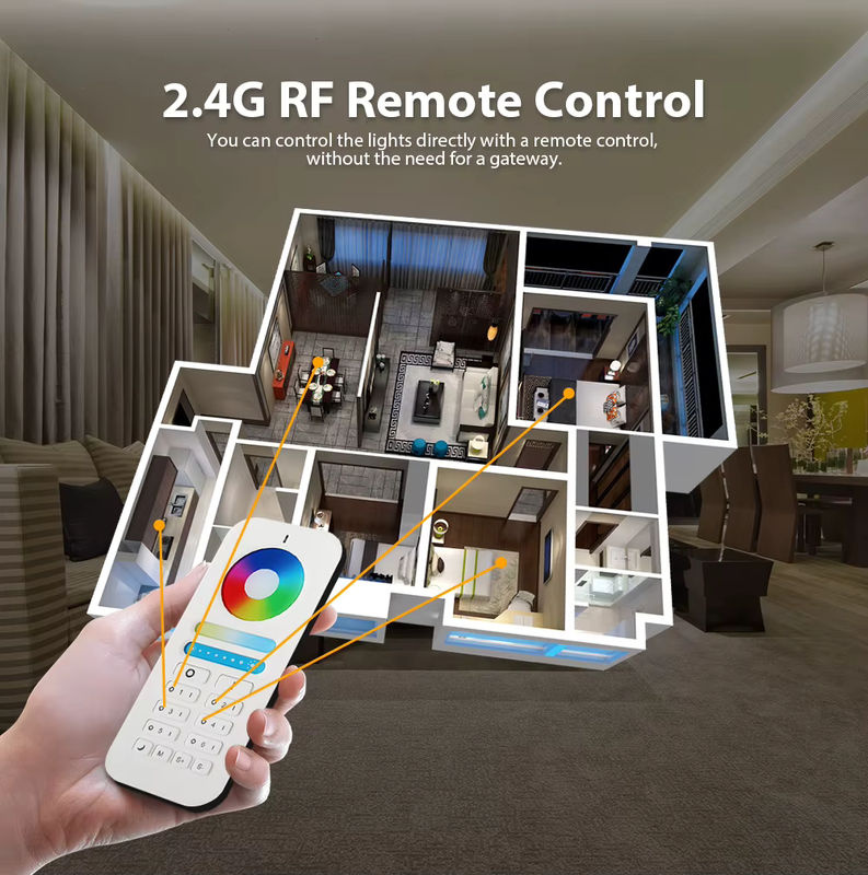 Tuya ZigBee 3.0 Smart LED Controller für RGBW und CCT mit 6 Zonen und RF 2,4G Fernbedienung, dimmbar, DC 5V 12V 24V - Bild 2