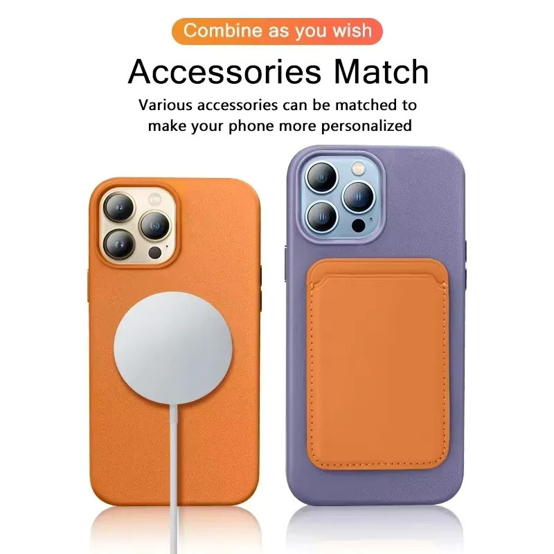 Apple Original MagSafe Lederetui für iPhone 17 Pro Max, 16, 15, 14, 13, 12 Plus in Grün - Bild 2