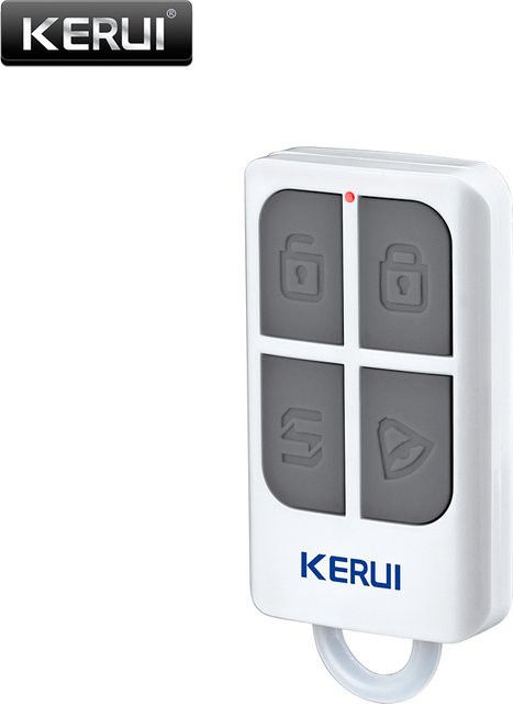 KERUI RC531 Drahtlose tragbare Fernbedienung mit 4 Tasten als Schlüsselanhänger für WIFI GSM PSTN Home Security Alarm Systeme in Weiß - Bild 1
