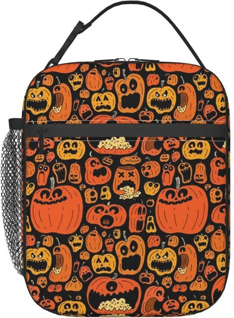 Isolierte Halloween Lunchtasche mit Geister-Kürbis-Motiv von Fancy Style Studio, Mehrfarbig - Bild 1