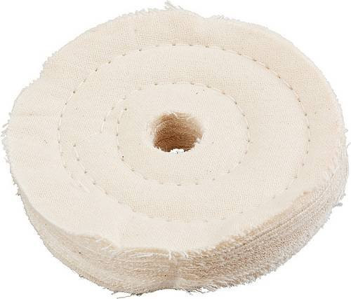 Kwb Schwabbelscheibe 517400 für Holz und Metall, Durchmesser: 10 cm, Weiß - Bild 1