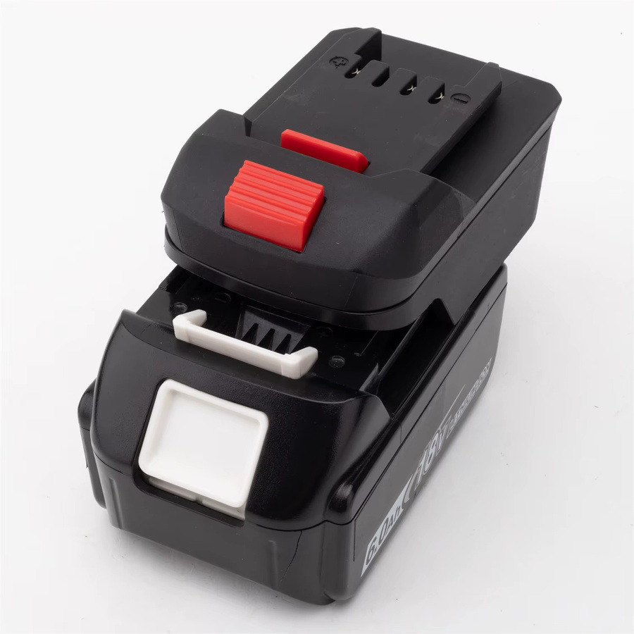 Batterieadapter-Konverter für Makita 18V BL1860 Lithium zu Lidl Parkside X20V Li-Ion Elektrowerkzeug-Zubehör in Schwarz (ohne Batterie) - Bild 3