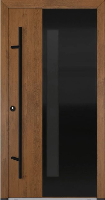 FM Türen Innentür AS68 Modell 66 Winchester Links in Braun mit Beschläge Set aus Stahl, Breite: 100 cm, Höhe: 200 cm - Bild 1