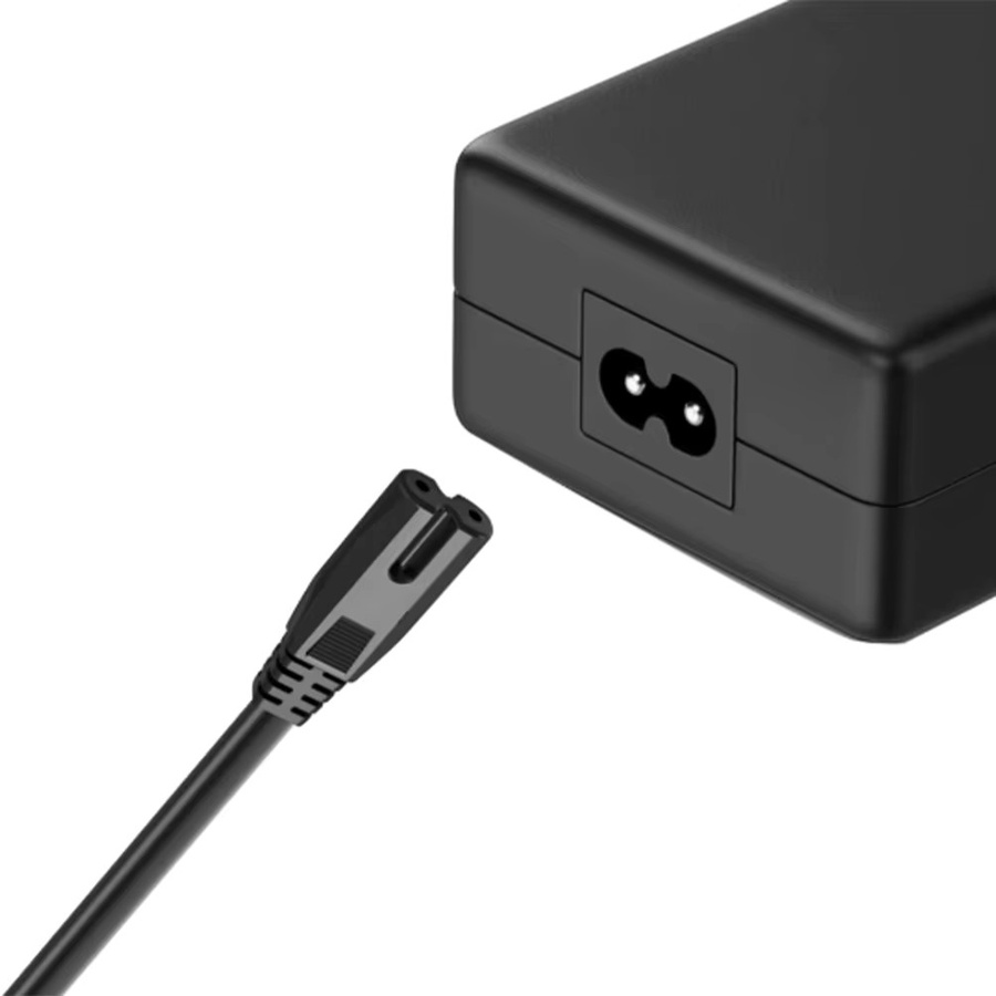 HONGPOE Netzkabel mit 2-Pin-Stecker in Schwarz, 1,2 m Länge für Fernseher, Drucker und Laptops - Bild 3