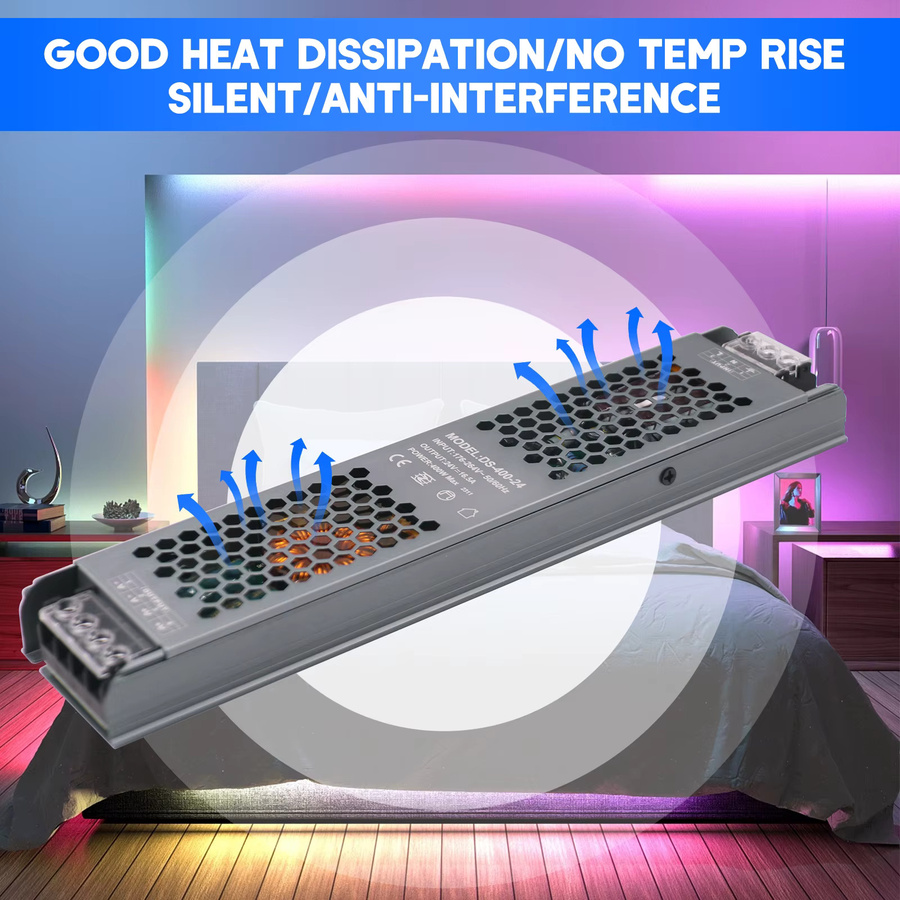 AC/DC LED-Treiber Netzteil Ultra dünner Transformator für LED-Licht 60W - Bild 2