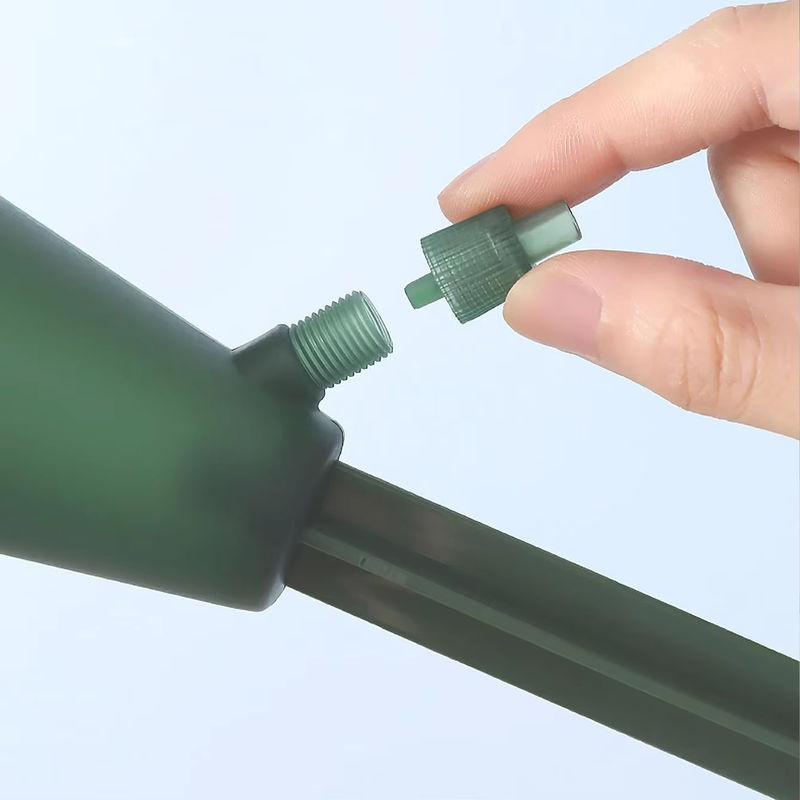 Automatischer trichterförmiger Bewässerungstropfer mit Geschwindigkeitsregulierung, transparent und blau - Bild 3