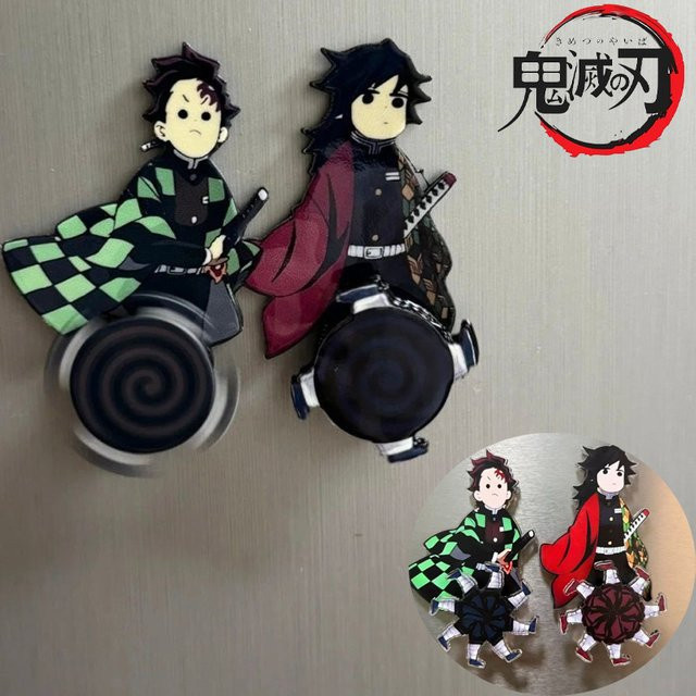 Bandai Dämon Slayer Kamado Tanjirou Acryl Magnetische Kühlschrank Magnete, Anime, Q Version Tomioka Giyuu - Bild 1
