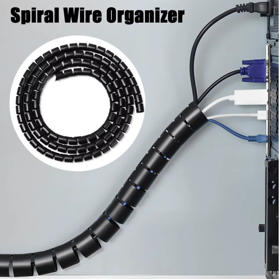 Flexible Kabelschutz-Spiralrohre als Kabelorganisator in Schwarz (8/10/16/22mm) - Bild 4