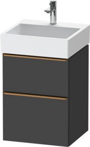 Duravit Waschtischunterschrank D-Neo in Grau, B: 48,4 cm, T: 44,2 cm, H: 62,5 cm - Bild 1