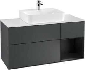 V&B Waschtischunterschrank Finion in Anthrazit lackiert, Breite: 120 cm, Tiefe: 50,1 cm, Höhe: 50,1 cm - Bild 1